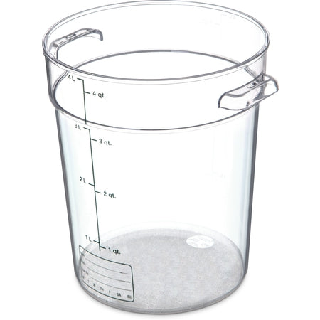 Carlisle StorPlus 4 Qt. Clear Round Food Storage Container
