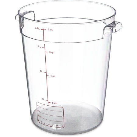 Carlisle Foodservice StorPlusô Round Food Storage Container 8 qt - Clear