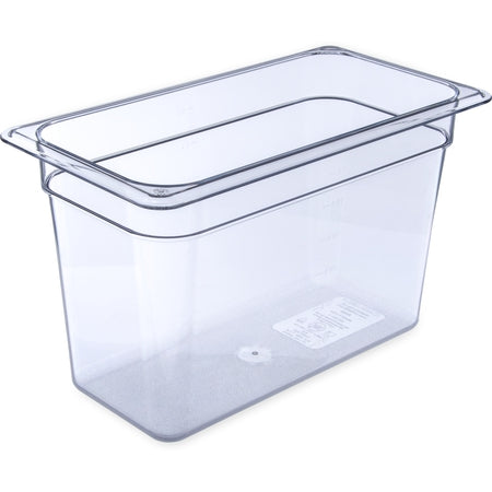 Carlisle Foodservice StorPlusô Polycarbonate Food Pan 1/3 Size, 8" Deep - Clear