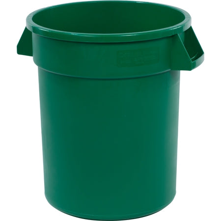 Carlisle Foodservice Broncoô Round Waste Bin Trash Container 20 Gallon - Green