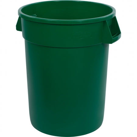 Carlisle Foodservice Broncoô Round Waste Bin Trash Container 32 Gallon - Green