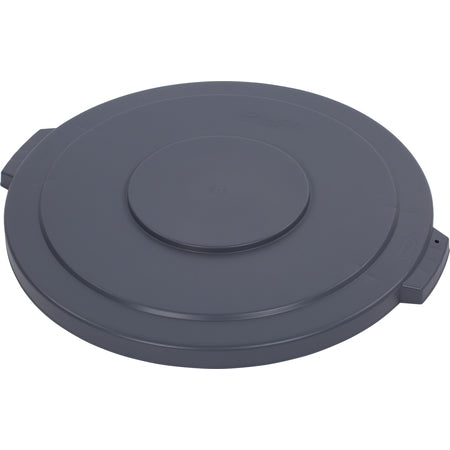 Carlisle Foodservice Broncoô Round Waste Bin Trash Container Lid 44 Gallon - Gray