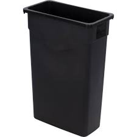 Carlisle Foodservice TrimLineô Rectangle Waste Container 23 Gallon - Black