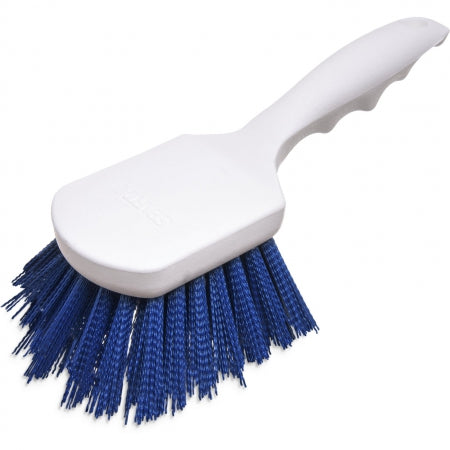Carlisle Foodservice SpartaÆ Utility Scrub Brush with Polyester Bristles 8" x 3" - Blue