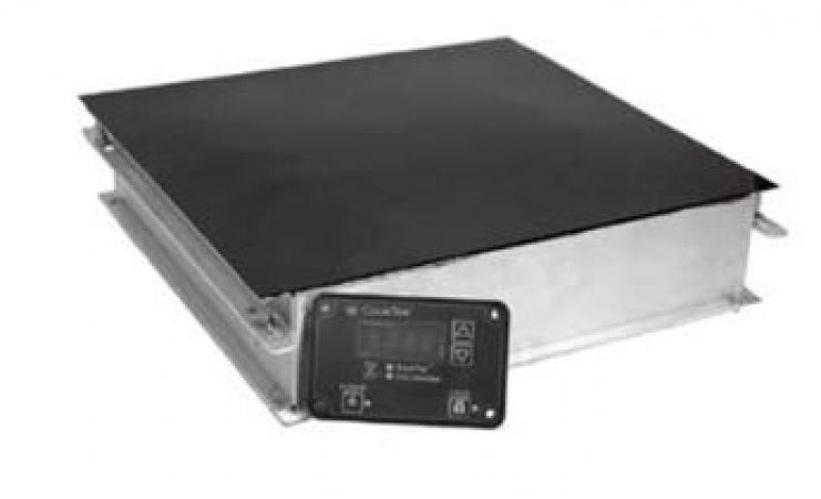 Incogneeto Induction Buffet, under-countertop design, mounts tounderside of countertop, temperature selected via control panel orMagneeto 2 locator/controller disc, automatic pan detection, lockfeature, red LED display, polycarbonate top, aluminum ho