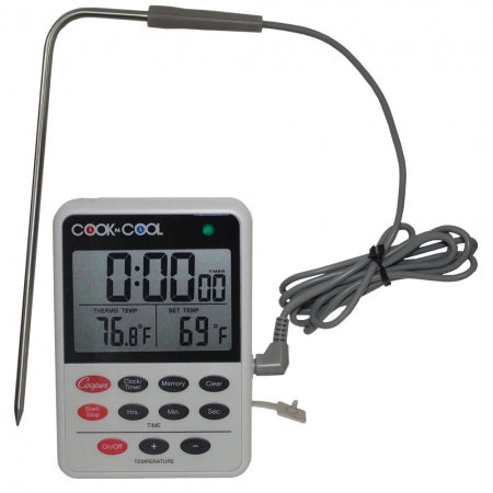 Cooper-Atkins Digital Meat Thermometer, Cooling Thermometer (Cook N Cool - Cooking and Cooling Temperature Monitor)  -25 to 392 degrees F (-31 to 200 degrees C) Display: 2.25" x 1.5" LCD