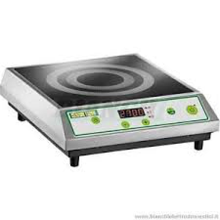 INDUCTION COOKER PLATE MODEL PFD/27 SINGLE PHASE, Stainless steel structure - pyroceram plate - power level or temperature (C)