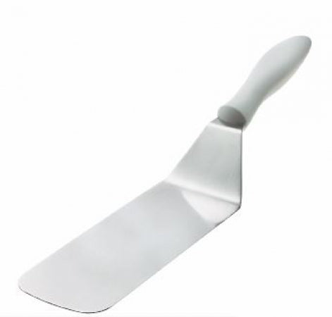 TURNER, 8 INCH x 3 INCH S/S BLADE W/ MIRROR FINISH, WHITE POLYPROPYLENE HANDLE, ADVANTAGE SERIES, NSF