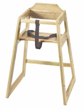 Walnut Finish Wooden Highchair (Baby Chair) - Unassembled