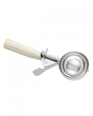Hamilton Beach Ivory Handle size 10 Disher with stainless steel bowl