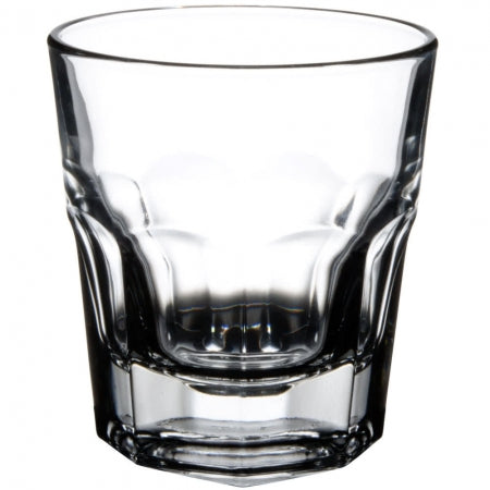 Gibraltar 9 oz. Rocks Glass | H 3 7/8", Bottom Dia 2 1/2", Top Dia 3 1/2" | Clear