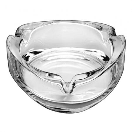 3" glass triangle ashtray