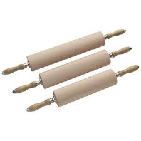 Matfer Beechwood Rolling Pin With Handles 300mm