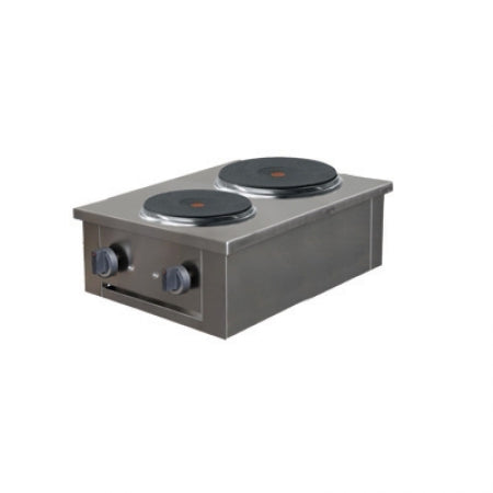 Olis Stockpot Electric Cooker, 2 Plates Table Top Unit, 350 L mm x 600 D mm x 150 H mm