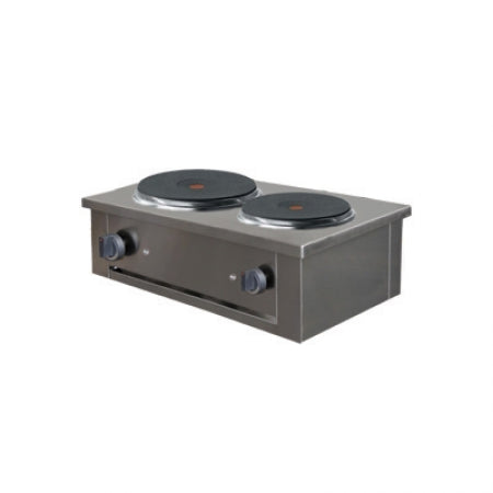 Olis Stockpot Electric Cooker, 2 Plates Table Top Unit, 600 L mm x 350 D mm x 150 H mm