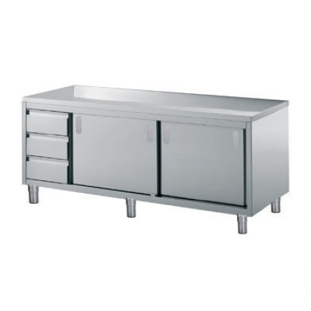 Olis Neutral Cupboard w/ Drawers, 1800 L mm x 700 D mm x 850 H mm