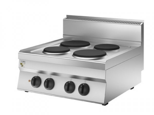 Olis 4 Electric Plates Boiling Top, 700 L mm x 650 D mm x 295 H mm