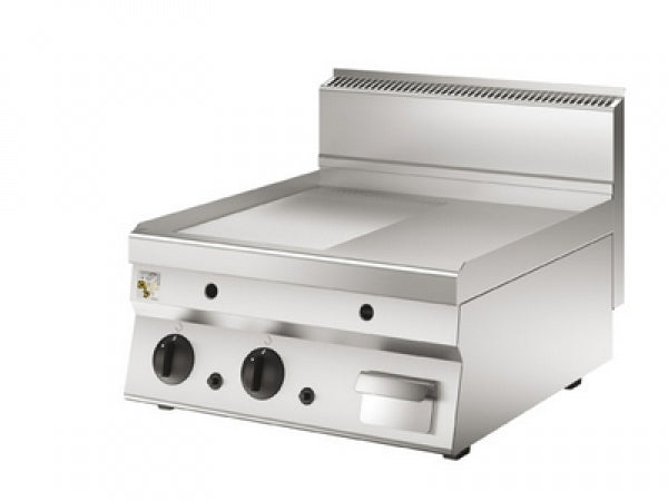 Olis Gas Griddle Plate - 1/2 Grooved And 1/2 Smooth Plate, 600 L mm x 650 D mm x 295 H mm