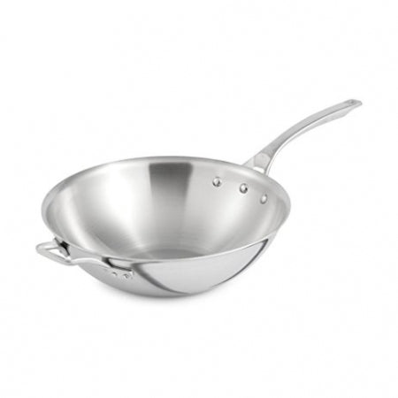 WOK EXCALIBUR S/S FLAT BOTTOM 36CM.