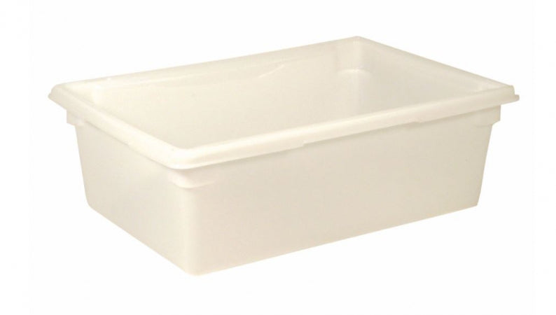 Rubbermaid 12 1/2 Gallon Food/Tote Box - 26x18x9" White Poly
