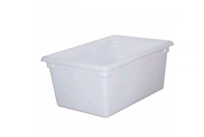 Rubbermaid 16 5/8 Gallon Food/Tote Box - 26x18x12" White Poly