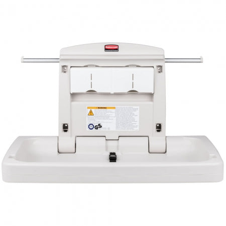 Rubbermaid Horizontal Wall-Mounted Changing Station Plastic Platinum
