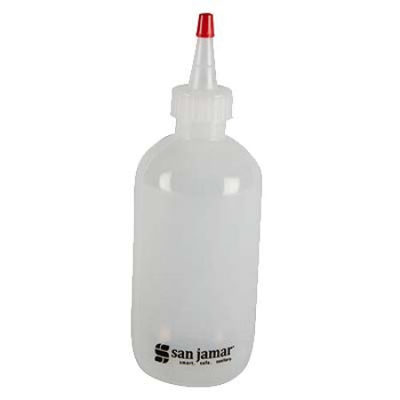SQUEEZE BOTTLES, 8OZ CLEAR W/ CR LOGO