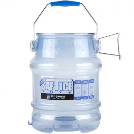 San Jamar BPA Free Saf-T-Ice Shorty Ice Tote - 5 Gallons