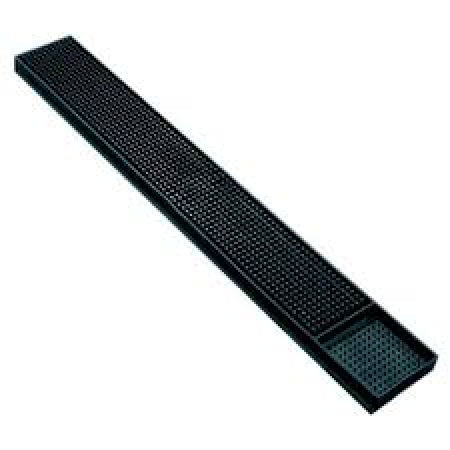 Spill-Stop Black Rubber Bar Mat 3-1/4" by 24"