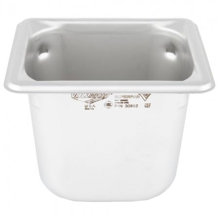 Vollrath Super Pan V 1/8 Size Stainless Steel Steam Table / Hotel Pan - 5 1/2" Deep