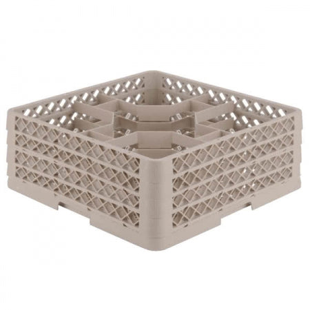 Vollrath Traex Rack Max Full-Size Beige 12-Compartment 5 1/8" Glass Rack