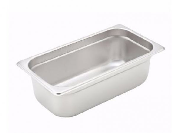 PAN,S/S,1/3 X 4",22 GAUGE BRAND:WINCO