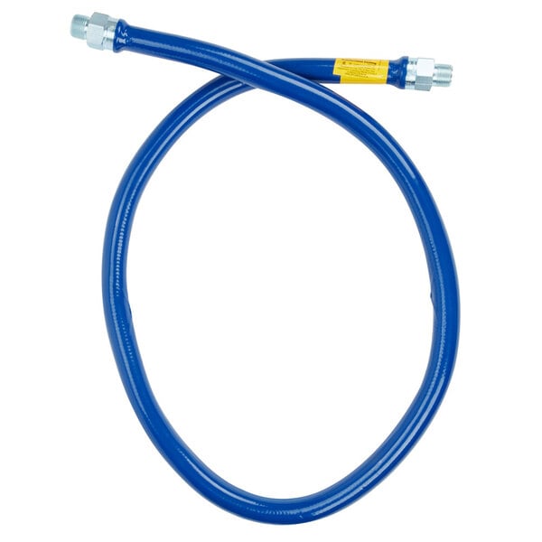 Dormont 1675BP72 Blue Hose® 72" Stainless Steel Moveable Foodservice Gas Connector - 3/4" Diameter