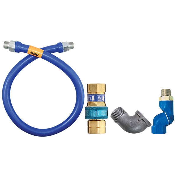 Dormont 16125BPQS48 SnapFast® 48" Gas Connector Kit with Swivel MAX® and Elbow - 1 1/4" Diameter