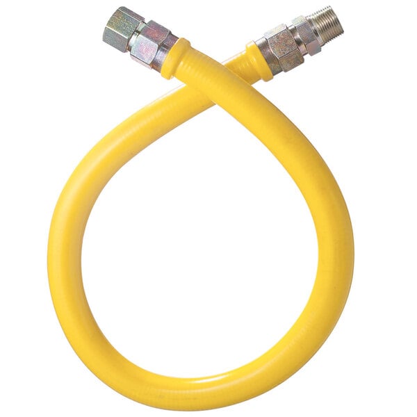 Dormont 1675NPFS72 72" Stainless Steel Stationary Foodservice Gas Connector Hose - 3/4" Diameter