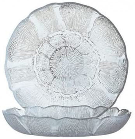 GLASS BOWL Cardinal Intl., Soup/Salad Plate, Fleur, Arcoroc, 15 oz