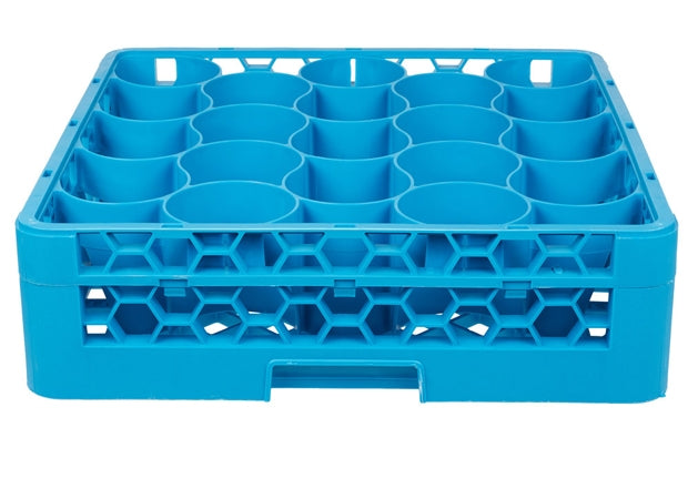 Carlisle OptiClean NeWave 20 Compartment Glass Rack with 1 Extender Maximum Glass Height: 4 3/4" Maximum Glass Diameter	3 9/16"