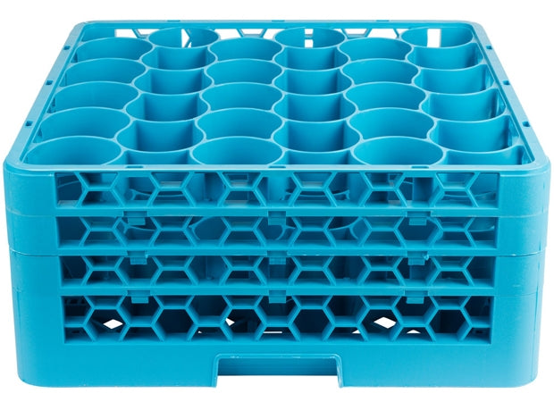 Carlisle OptiClean NeWave 30 Compartment Glass Rack with 3 Extenders Maximum Glass Height:7 7/8" Maximum Glass Diameter: 2 7/8"