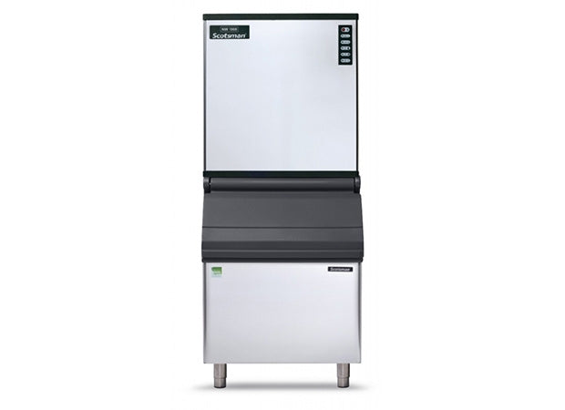 Scotsman Modular Vertical Dice Ice Air Cooled Machine up to 485 kg produces half dice, dice or large dice ice cubes Gas Type: R404A 230V/50Hz/1ph Dim:760x620x800 (LxDxH) mm