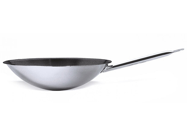Non-Stick Aluminium Flat Wok 36 Cms