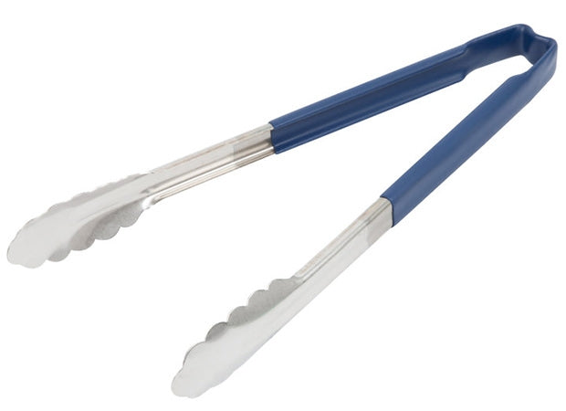 Vollrath 12" 1 Pc Utility Tong-Blue