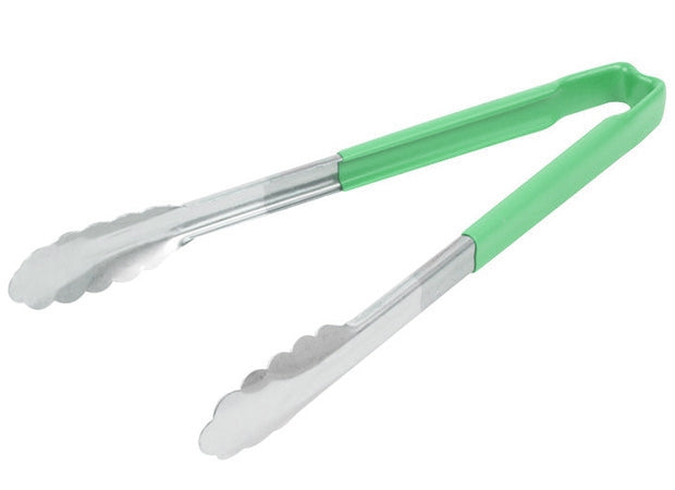 Vollrath 12" 1 Pc Utility Tong-Green
