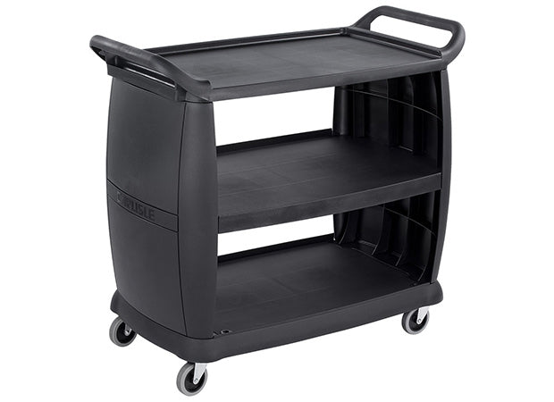 Carlisle Foodservice Bussing Cart 23" x 42" x 37.5" - Black