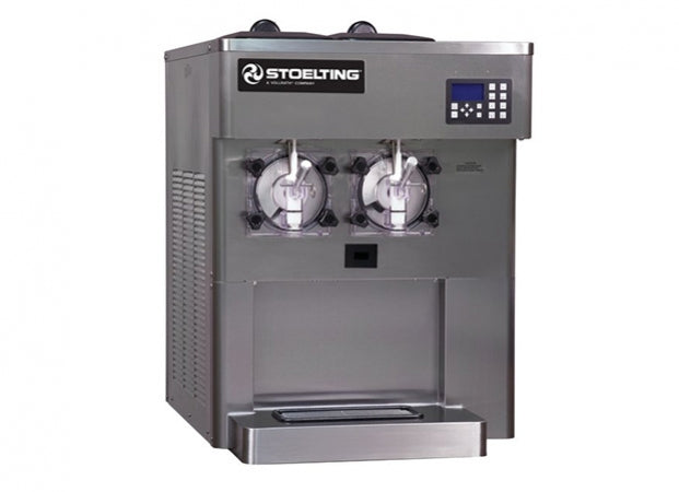 Stoelting Counter Top Air Cooled Shake Freezer or Frozen Beverage Dispenser IntelliTec2 control 12,000 Btu/hr compressor Hopper Volume Two 3gallon 240V/50Hz/1ph Dim (WxHxD): 65.7x97.2x84.8 cm