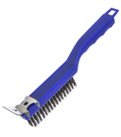 Carlisle Sparta Scratch Brush and Scraper with Carbon Steel Bristles 11.38"