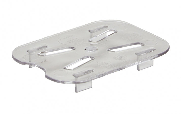 Cambro Camwear 1/8 Size Clear Polycarbonate Drain Tray