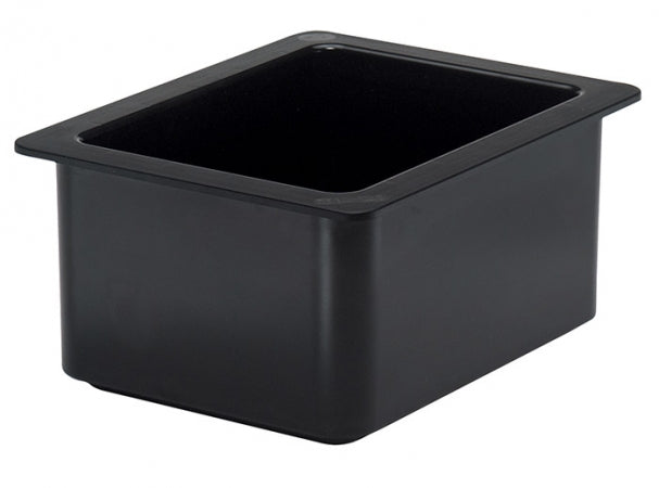 Cambro 26CF110 ColdFest 1/2 Size Black Food Pan - 6" Deep
