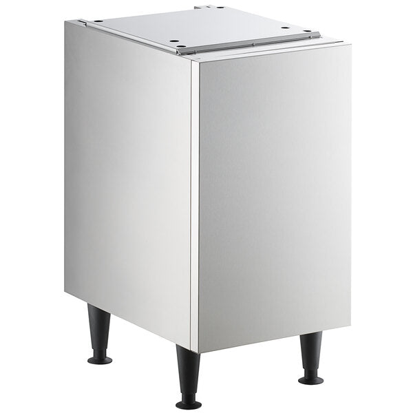 Scotsman HST16B-A 16 1/2" x 23 3/4" Enclosed Stainless Steel Ice Dispenser Stand