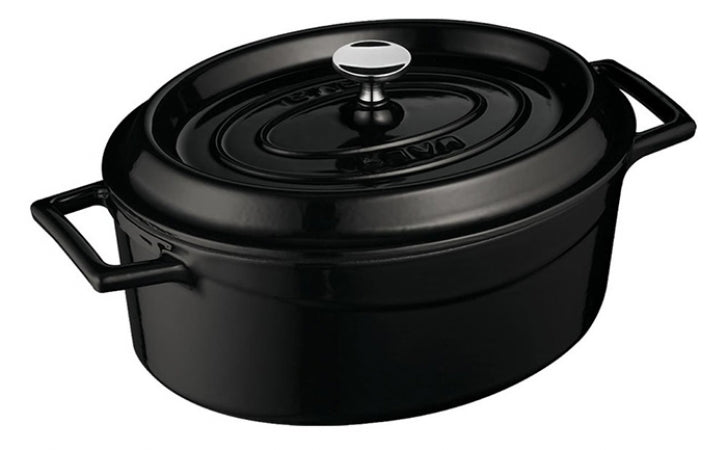 Lava Cast iron Oval Casserole Dimension 26x33cm.