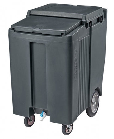 Cambro SlidingLid Granite Gray Portable Ice Bin - 200 lb. Capacity Tall Model